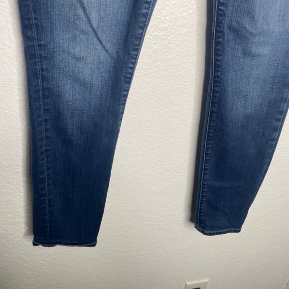 Ann Taylor LOFT Womens Jeans Size 29 Denim Blue Curvy Skinny Dark Wash Casual - Picture 13 of 15